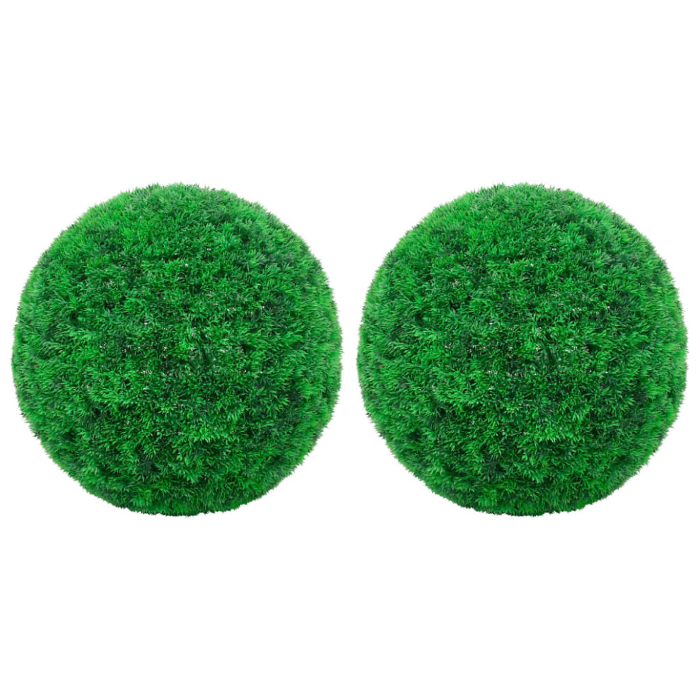 (35 cm) vidaXL 4x Artificial Boxwood Balls Fake Plant Floral Decoration Multi Sizes