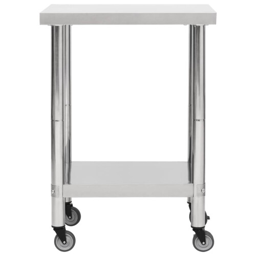 VidaXL (60 x 45 x 85 cm) vidaXL Kitchen Work Table with Wheels Home Gastronomy Workable Multi Sizes 2