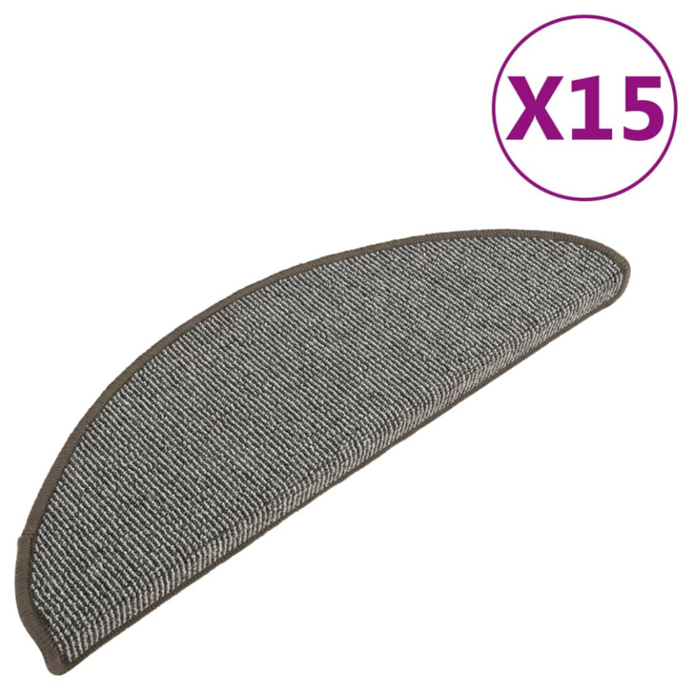 (grey, 65 x 21 x 4 cm) vidaXL 15x Carpet Stair Treads Protector Multi Colours 65x21x4cm/56x17x3cm