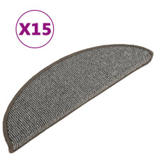 (grey, 56 x 17 x 3 cm) vidaXL 15x Carpet Stair Treads Protector Multi Colours 65x21x4cm/56x17x3cm