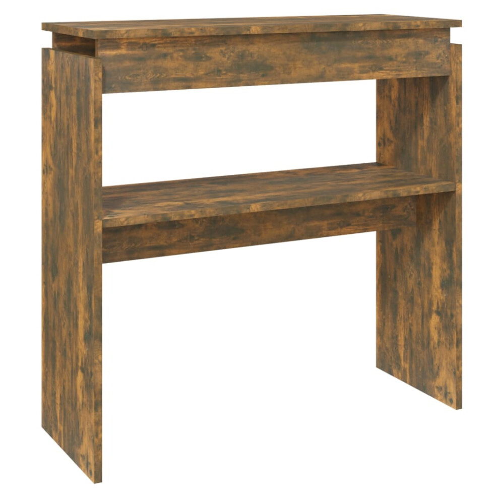 (smoked oak) vidaXL Console Table Engineered Wood Living Room Couch Table Multi Colours