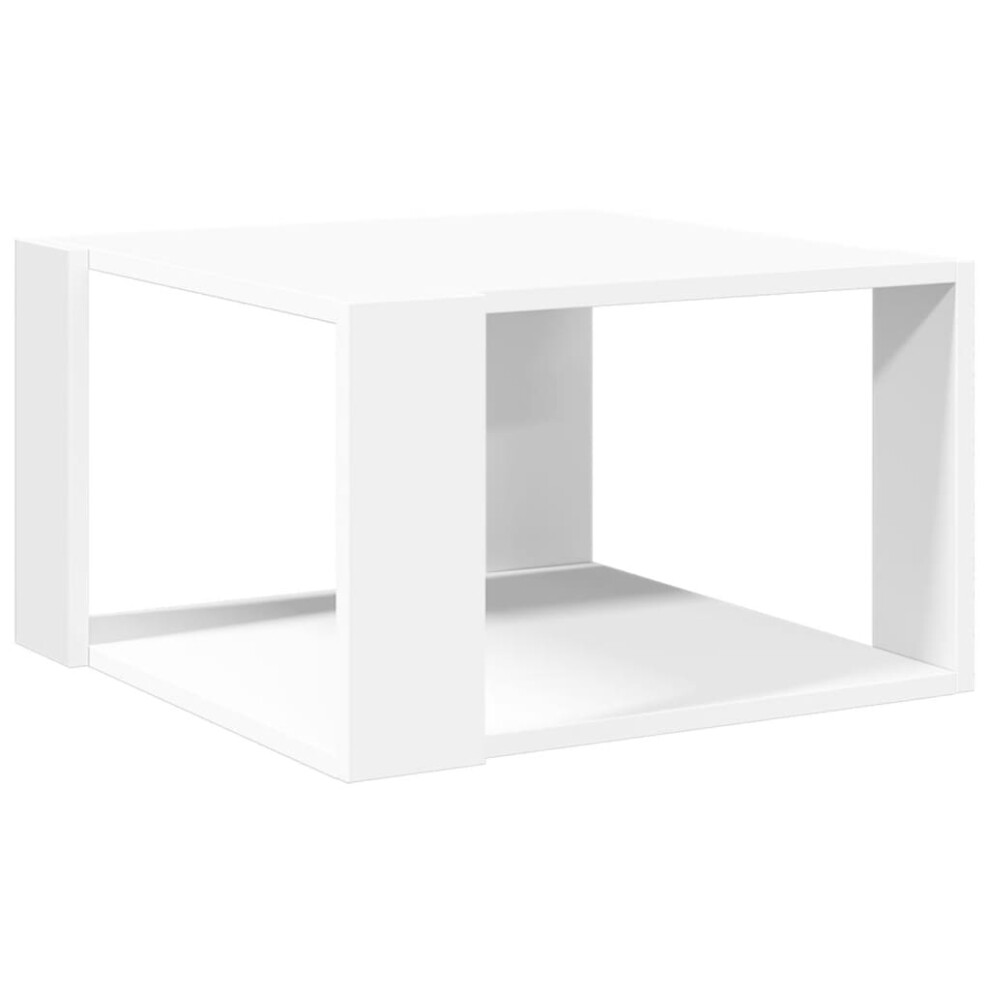 (white, 51.5 x 51.5 x 30 cm) vidaXL Coffee Table Hallway Side Table Desk Accent End Table Engineered Wood