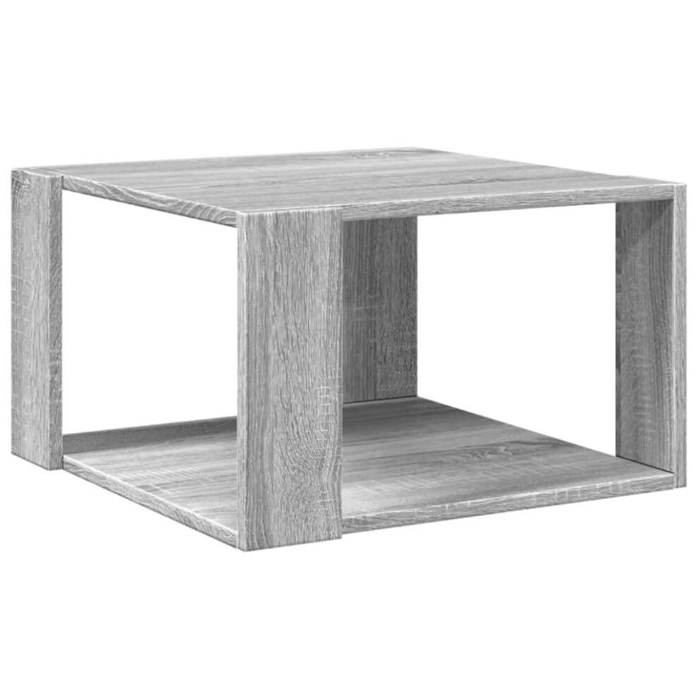 (grey sonoma, 51.5 x 51.5 x 30 cm) vidaXL Coffee Table Hallway Side Table Desk Accent End Table Engineered Wood