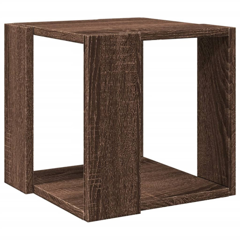 (brown oak, 32 x 32 x 30 cm) vidaXL Coffee Table Hallway Side Table Desk Accent End Table Engineered Wood