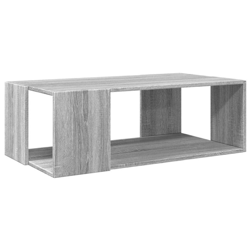 (grey sonoma, 89.5 x 48 x 30 cm) vidaXL Coffee Table Hallway Side Table Desk Accent End Table Engineered Wood