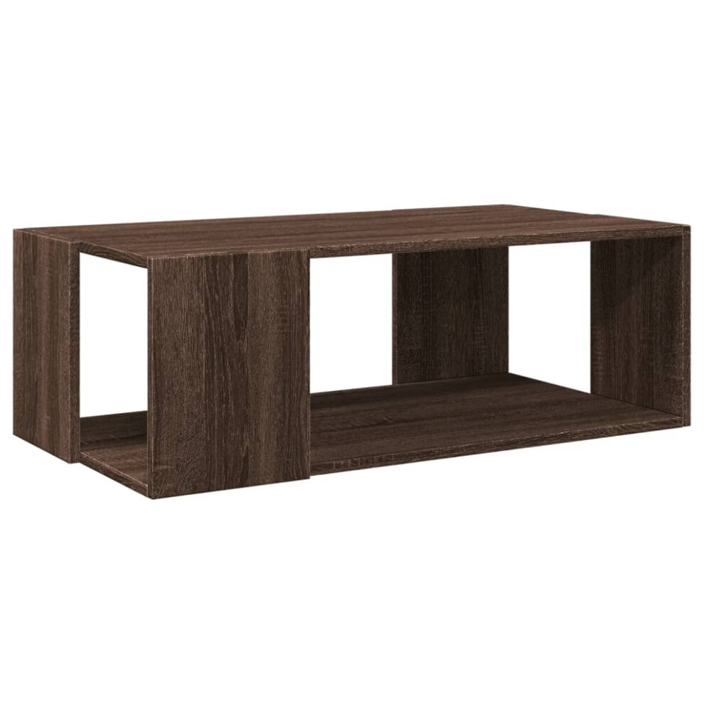 (brown oak, 89.5 x 48 x 30 cm) vidaXL Coffee Table Hallway Side Table Desk Accent End Table Engineered Wood