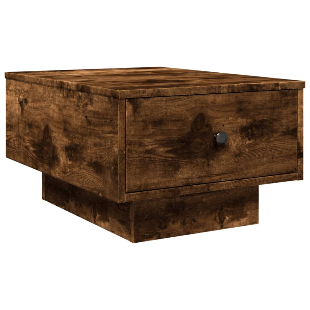 (smoked oak, 60 x 45 x 31 cm) vidaXL Coffee Table Hallway Tea End Table Accent Sofa Table Engineered Wood