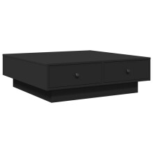 (black, 90 x 90 x 28 cm) vidaXL Coffee Table Hallway Tea End Table Accent Sofa Table Engineered Wood