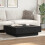 VidaXL (black, 90 x 90 x 28 cm) vidaXL Coffee Table Hallway Tea End Table Accent Sofa Table Engineered Wood 3