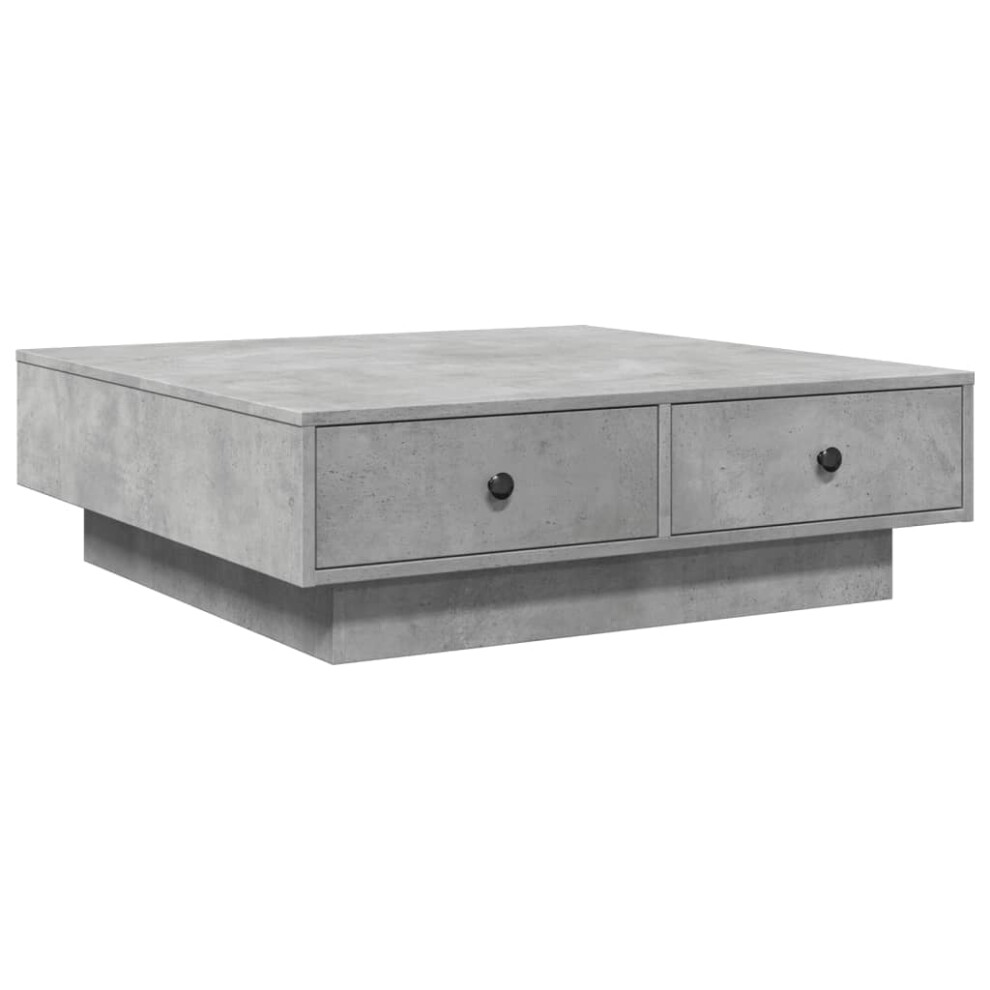 Vidaxl (Concrete Grey, 90 X 90 X 28 Cm) Coffee Table Hallway Tea End Table Accent Sofa Table Engineered Wood