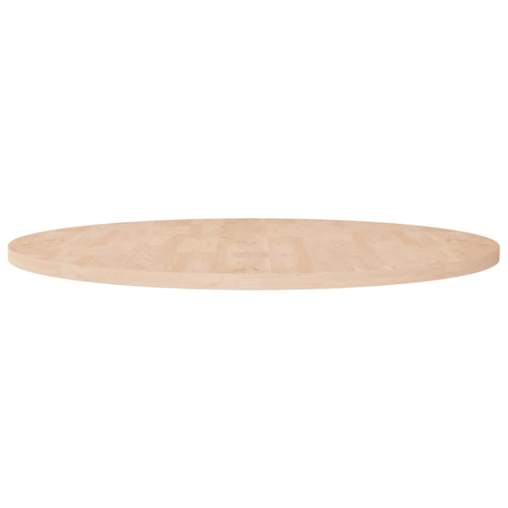Vidaxl (Natural, 90 X 2.5 Cm) Solid Wood Oak Round Table Top Untreated Table Top Multi Colours/Sizes