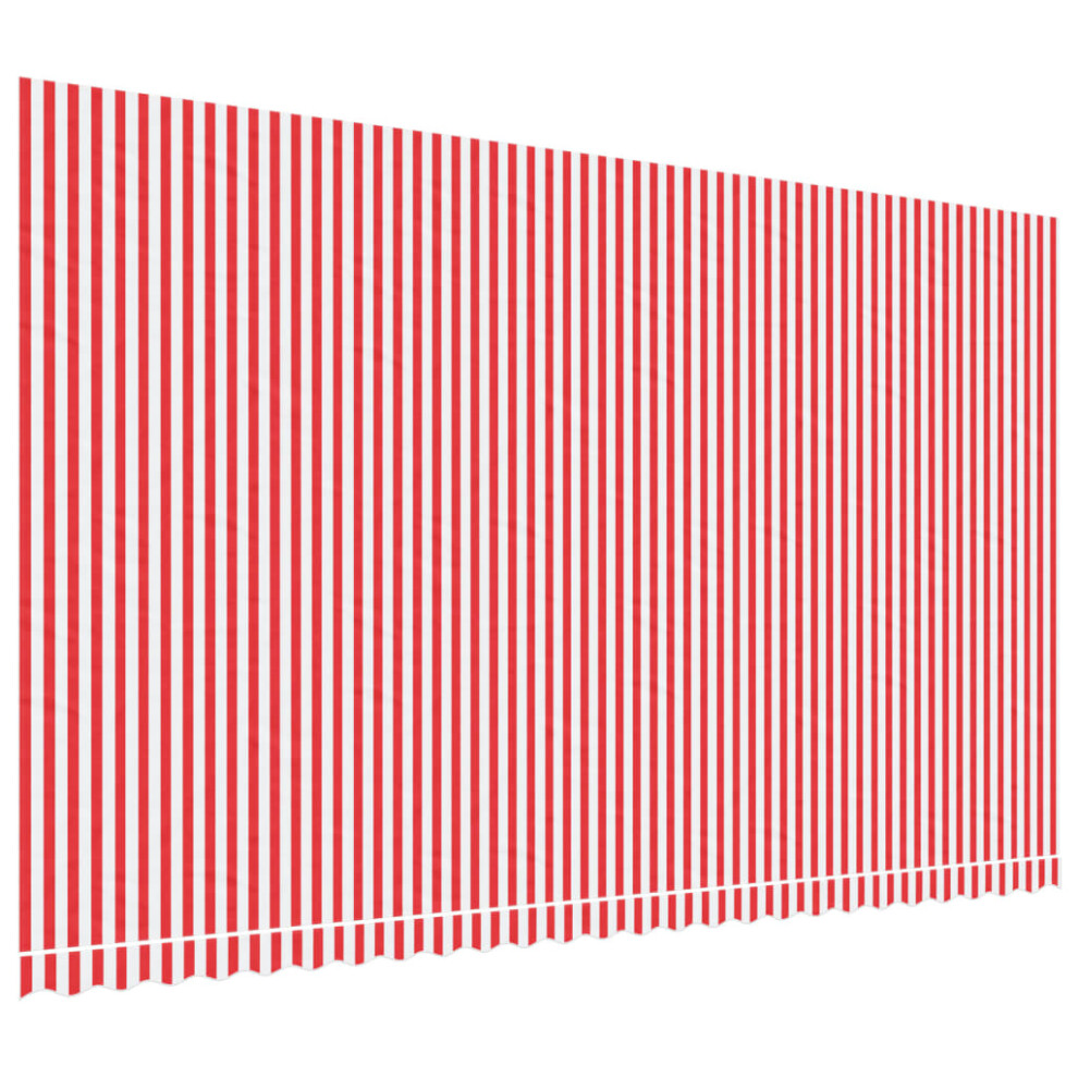 (red and white, 600 x 350 cm) vidaXL Awning Top Sunshade Canvas Sunflower Canopy Top Replacement Fabric