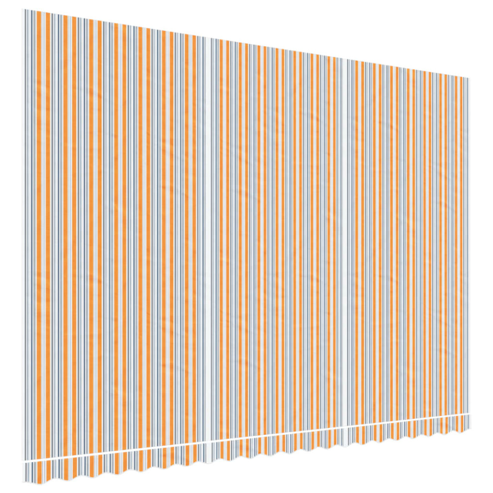 Vidaxl (Blue And Orange, 500 X 350 Cm) Awning Top Sunshade Canvas Sunflower Canopy Top Replacement Fabric