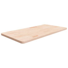 (natural, 100 x 50 x 2.5 cm) vidaXL Bathroom Countertop Treated Desktop Replacement Top Tabletop Solid Wood