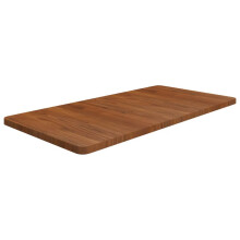 (dark brown, 100 x 50 x 2.5 cm) vidaXL Bathroom Countertop Treated Desktop Replacement Top Tabletop Solid Wood