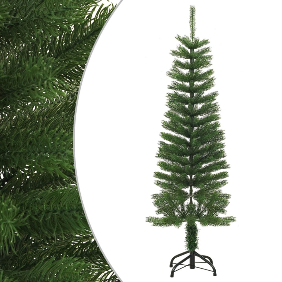 (120 x 41 cm) vidaXL Artificial Slim Christmas Tree with Stand PE Christmas Tree Multi Sizes