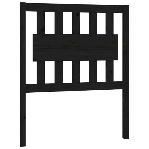 VidaXL (black) vidaXL Bed Headboard Home Bedroom Decorative Bed Header Panel Solid Wood Pine 1