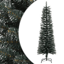 (150 x 43 cm) vidaXL Artificial Slim Christmas Tree with Stand Xmas Tree Decor Green PVC