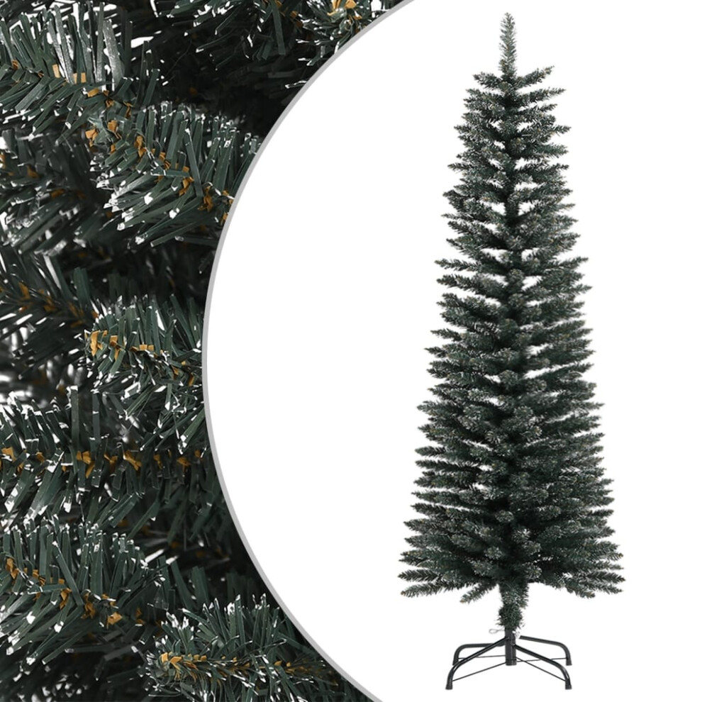 Vidaxl (120 X 40.5 Cm) Artificial Slim Christmas Tree With Stand Xmas Tree Decor Green Pvc