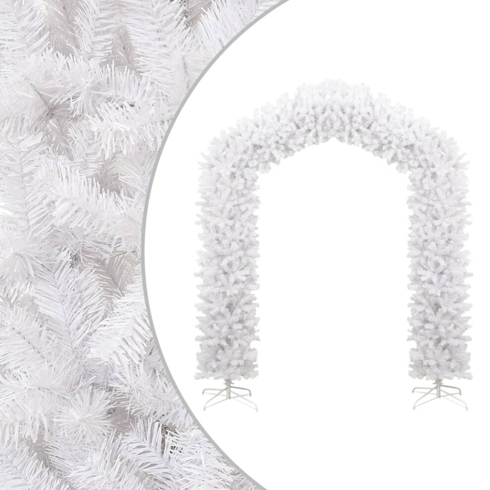 Vidaxl (White, 270 X 215 Cm) Christmas Tree Arch Holiday Decoration Arch Multi Colours 240/270 Cm