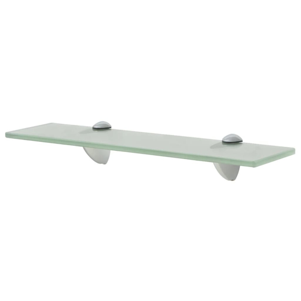 Vidaxl (White, 40 X 10 Cm/ 1 Pcs) 1/2X Wall Floating Shelf Panel Glass Sheet Multi Colours Multi Sizes