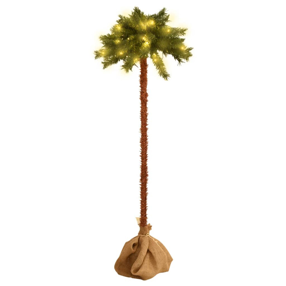 Vidaxl (120 Cm) Christmas Tree With Leds Palm Tree Christmas Decoration Artificial Tree