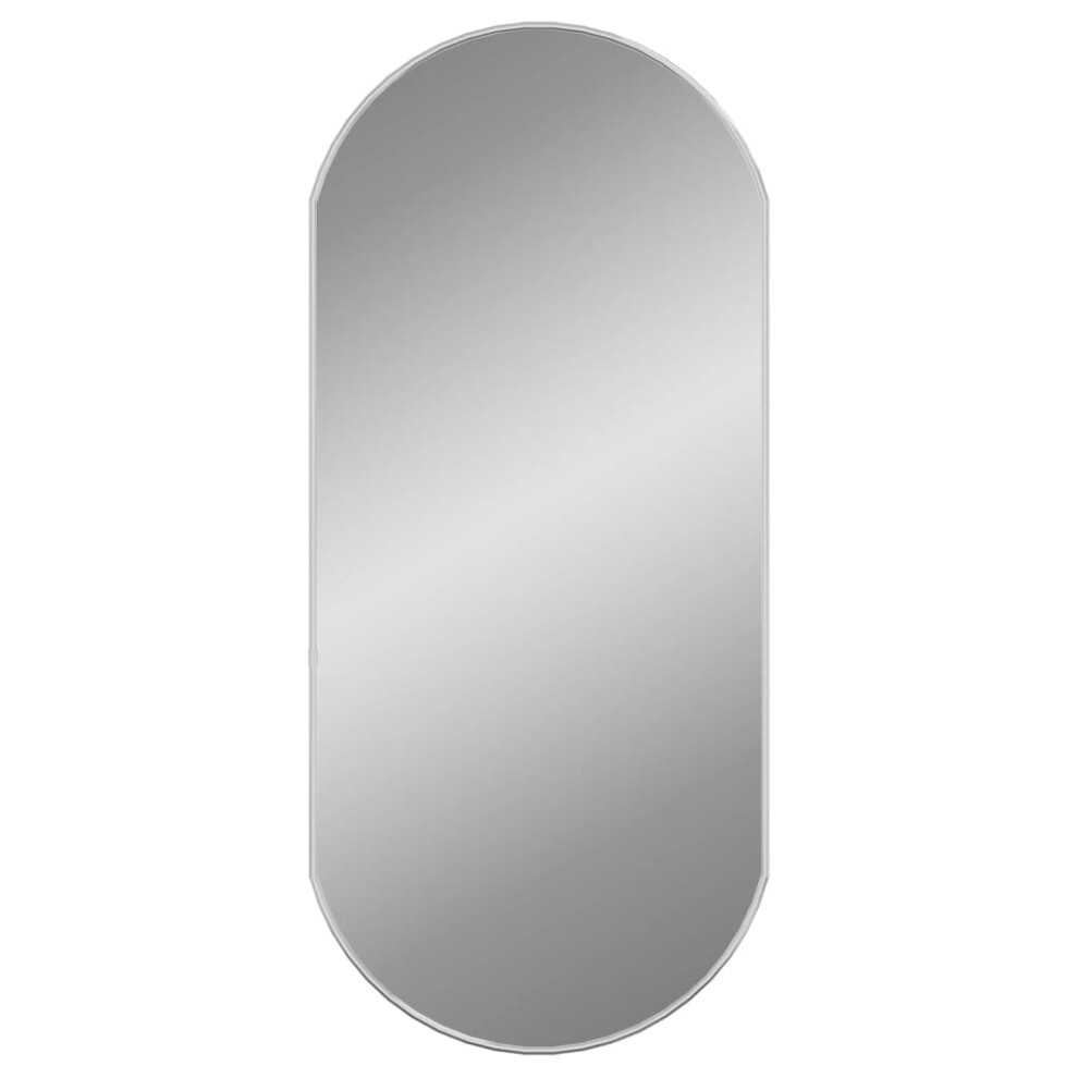 (silver, 90 X 40 cm) vidaXL Wall Mirror Oval Hall Vanity Toilet Hanging Mirror Multi Colours/Sizes