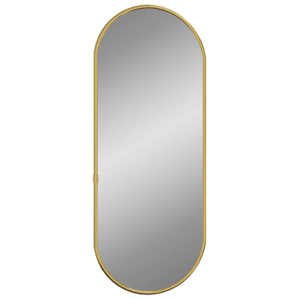 (gold, 60 X 25 cm) vidaXL Wall Mirror Oval Hall Vanity Toilet Hanging Mirror Multi Colours/Sizes