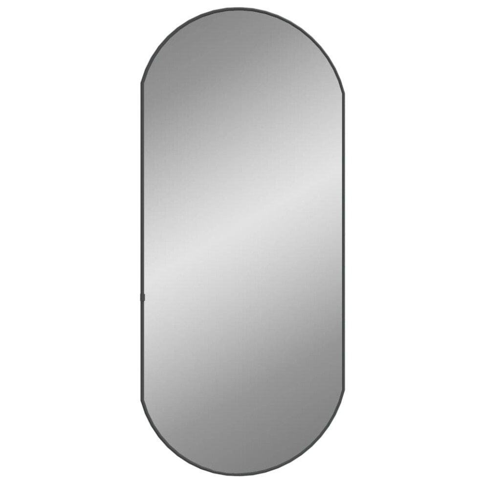 (black, 90 X 40 cm) vidaXL Wall Mirror Oval Hall Vanity Toilet Hanging Mirror Multi Colours/Sizes