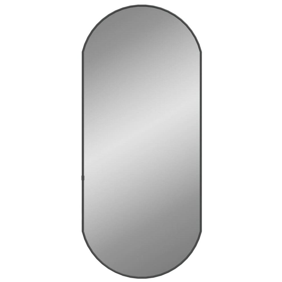 (black, 80 X 35 cm) vidaXL Wall Mirror Oval Hall Vanity Toilet Hanging Mirror Multi Colours/Sizes