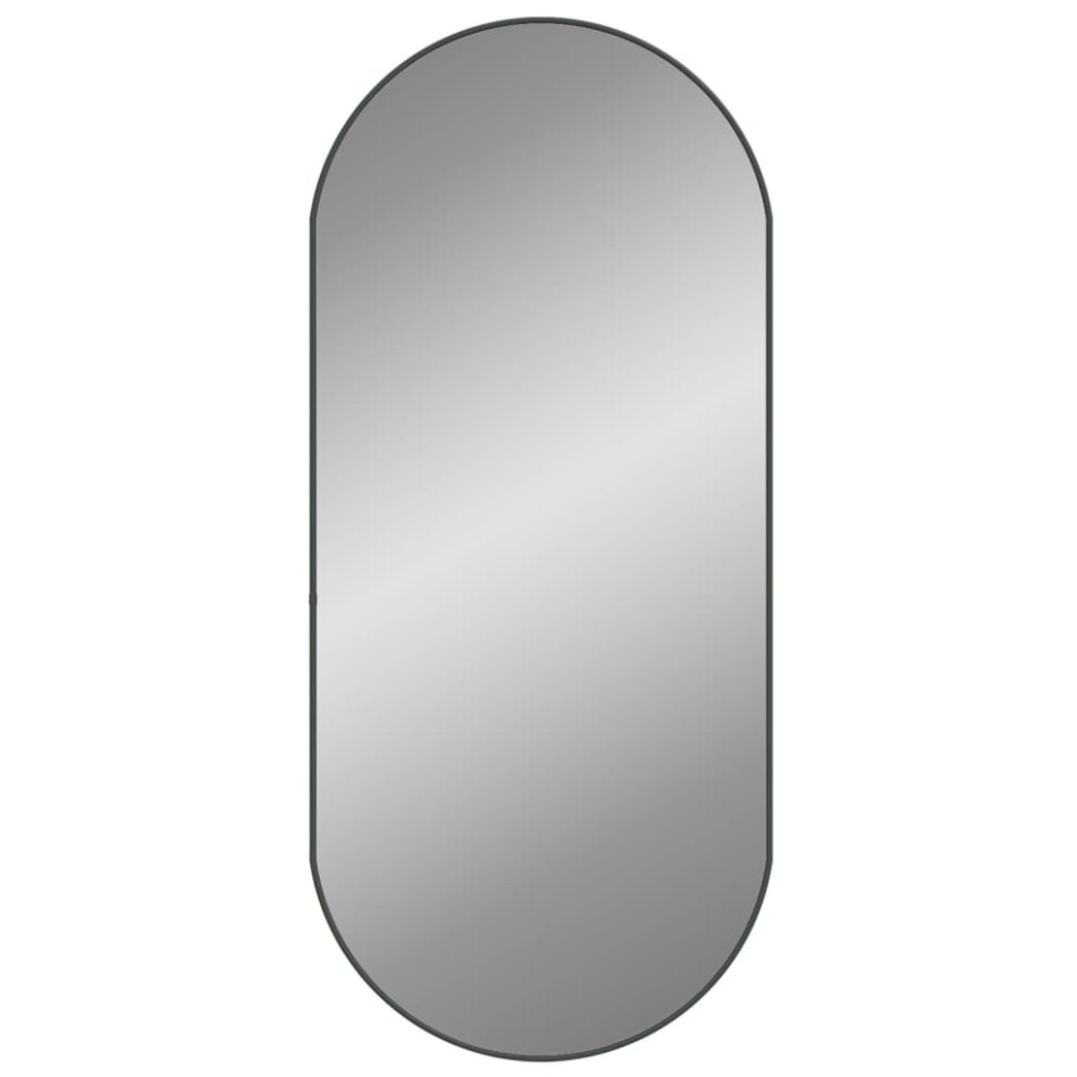 (black, 100 X 45 cm) vidaXL Wall Mirror Oval Hall Vanity Toilet Hanging Mirror Multi Colours/Sizes