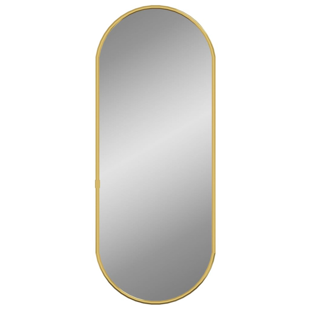 (gold, 50 X 20 cm) vidaXL Wall Mirror Oval Hall Vanity Toilet Hanging Mirror Multi Colours/Sizes