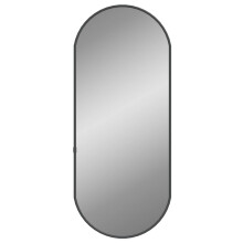 (black, 60 x 25 cm) vidaXL Wall Mirror Oval Hall Vanity Toilet Hanging Mirror Multi Colours/Sizes