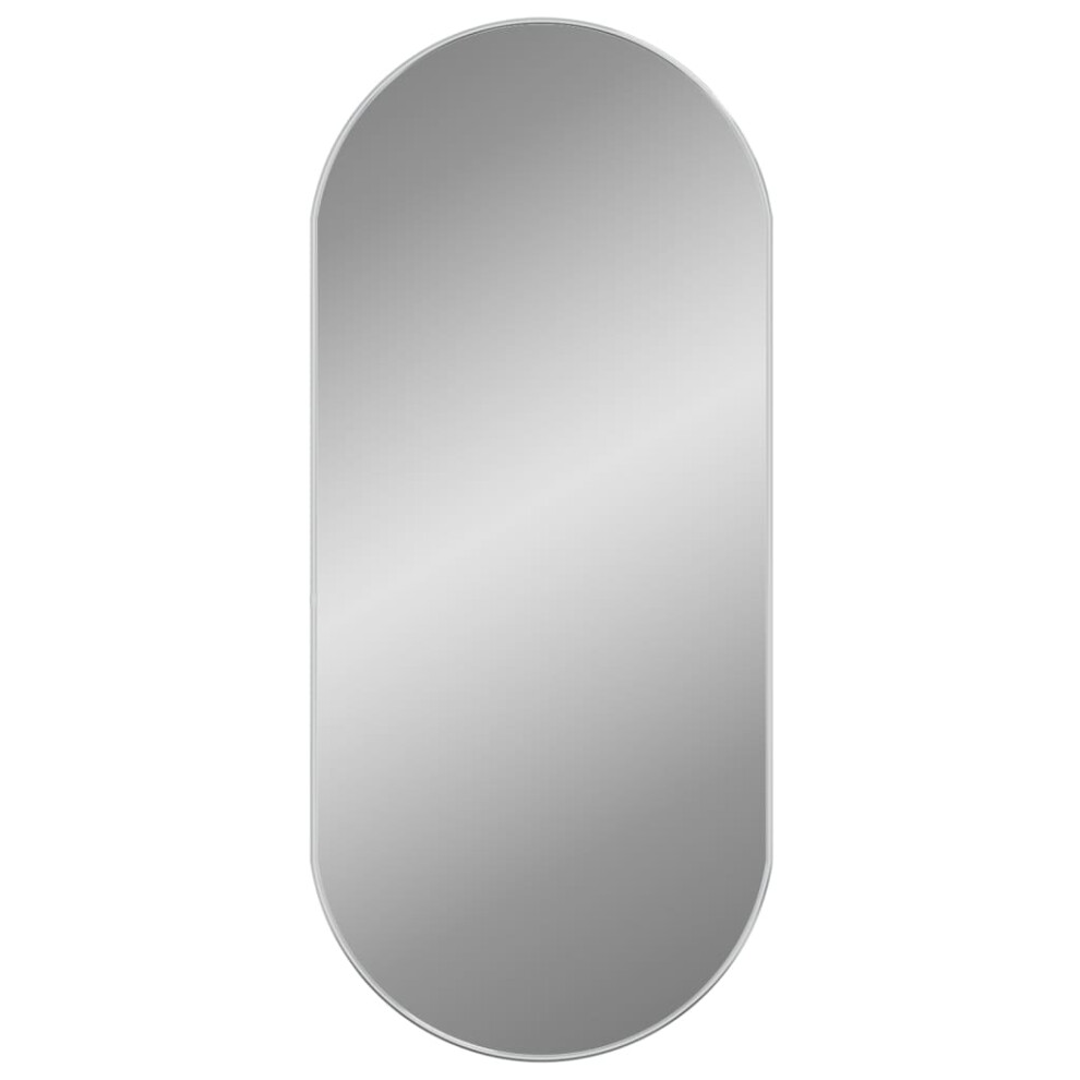 (silver, 100 X 45 cm) vidaXL Wall Mirror Oval Hall Vanity Toilet Hanging Mirror Multi Colours/Sizes