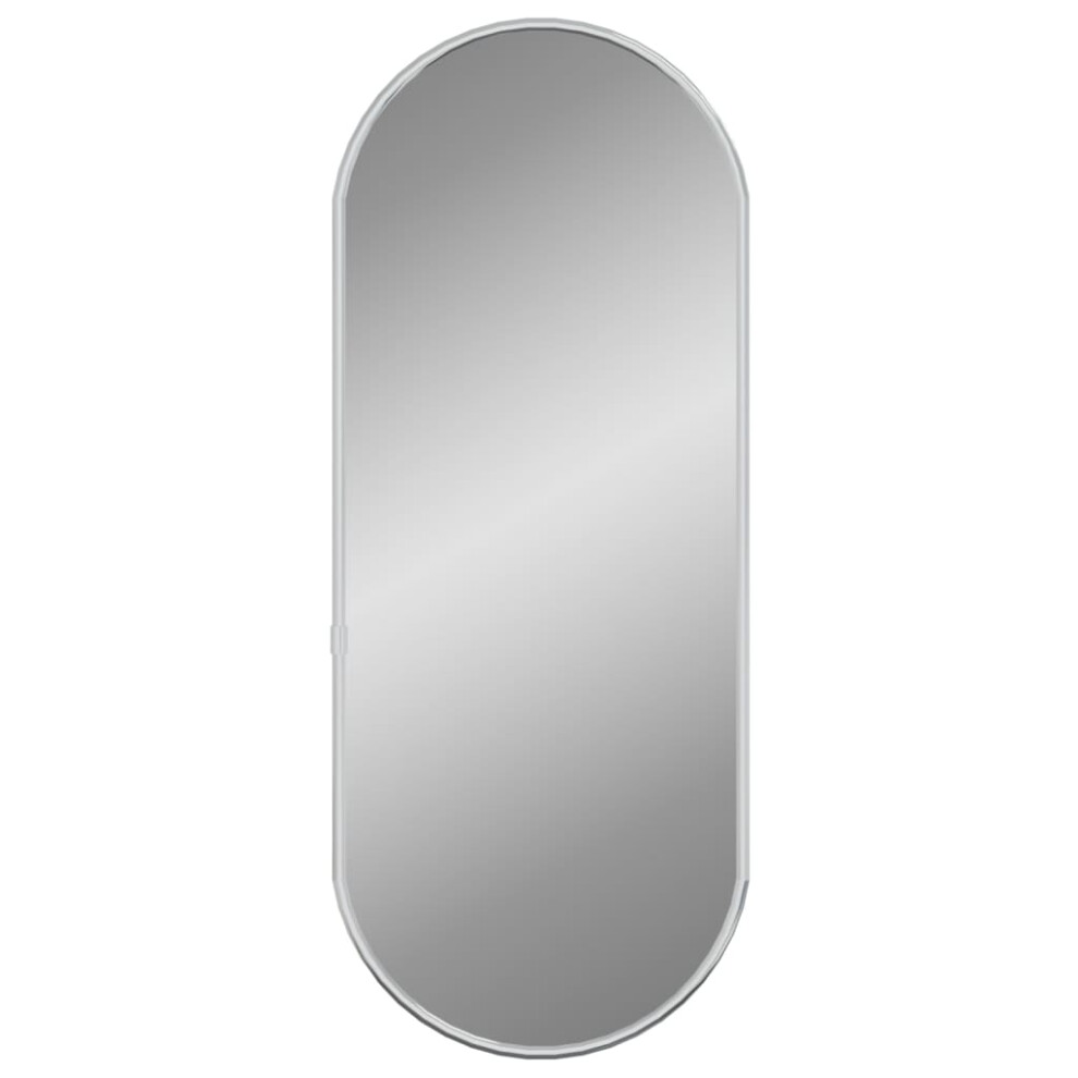 (silver, 50 X 20 cm) vidaXL Wall Mirror Oval Hall Vanity Toilet Hanging Mirror Multi Colours/Sizes