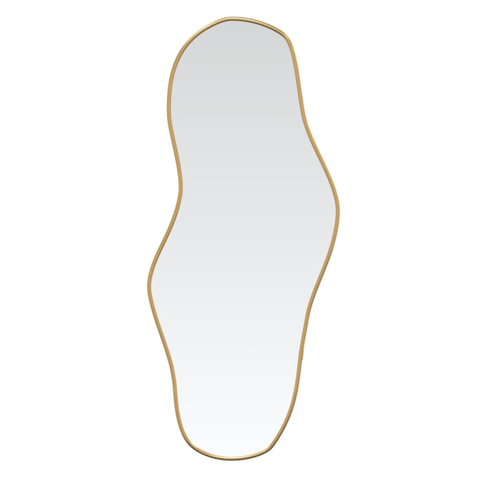 (gold, 70 X 30 cm) vidaXL Wall Mirror Gold 90x40 Cm Bathroom Hall Vanity Make Up Cosmetic Mirror