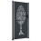 VidaXL vidaXL Gartentor Anthrazit 100x200 cm Stahl Baum-Design 1