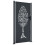 VidaXL vidaXL Gartentor Anthrazit 100x175 cm Stahl Baum-Design 1