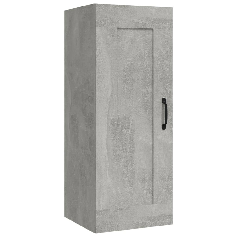 (concrete grey) vidaXL Hanging Cabinet Floating Cabinet Wall Storage Cabinet Engineered Wood