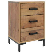 (brown, 40 x 30 x 55 cm/ 1 pcs) vidaXL Solid Wood Pine Bedside Cabinets Bedroom Side Table Wooden Nightstand