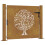 VidaXL vidaXL Gartentor 100x100 cm Cortenstahl Baumdesign 1