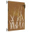 VidaXL vidaXL Gartentor 85x150 cm Cortenstahl Gras-Design 1