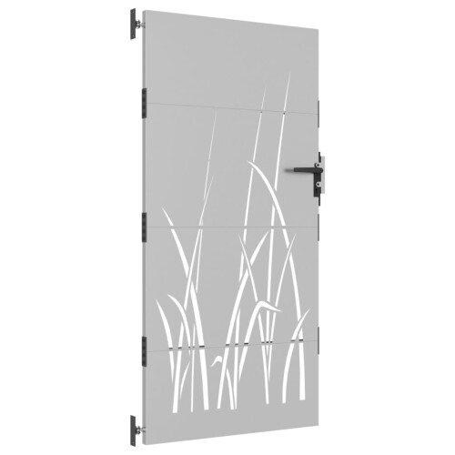 VidaXL vidaXL Gartentor 85x200 cm Cortenstahl Gras-Design 2