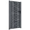 VidaXL vidaXL Gartentor Anthrazit 100x200 cm Stahl Quadratisches Design 1
