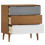 VidaXL (brown) vidaXL Solid Wood Pine Drawer Cabinet MOLDE File Chest Cabinet Multi Colours 5