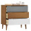 VidaXL (brown) vidaXL Solid Wood Pine Drawer Cabinet MOLDE File Chest Cabinet Multi Colours 3