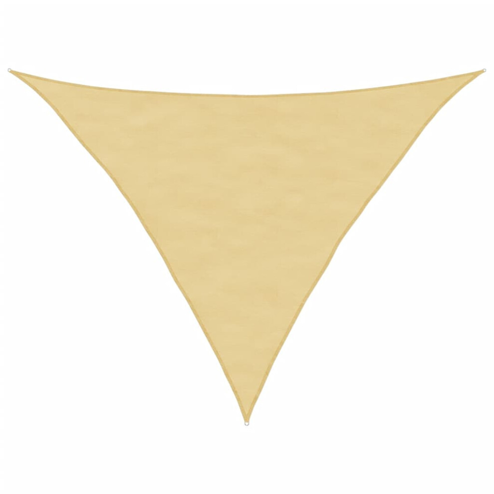 Vidaxl (Sand, 3.5 X 3.5 X 4.9 M) Sunshade Sail Oxford Fabric Triangular Shade Sail Sunscreen Canopy