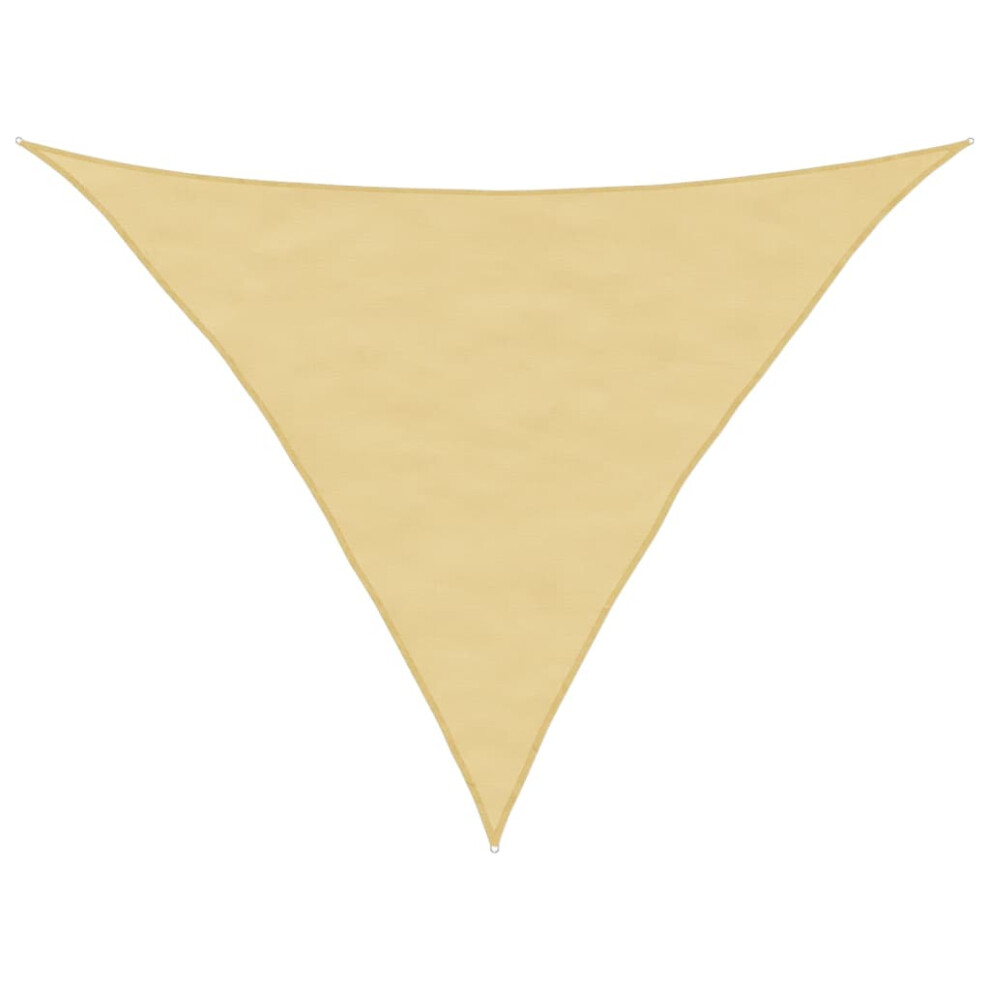 Vidaxl (Sand, 3 X 3 X 4.24 M) Sunshade Sail Oxford Fabric Triangular Shade Sail Sunscreen Canopy