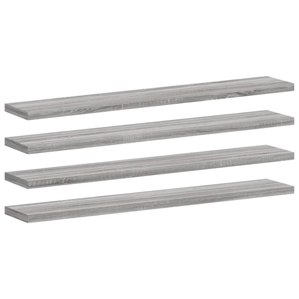 (grey sonoma, 60 x 10 x 1.5 cm) vidaXL Bookshelf Board Extra Shelf Replacement Panel DIY Board Engineered Wood