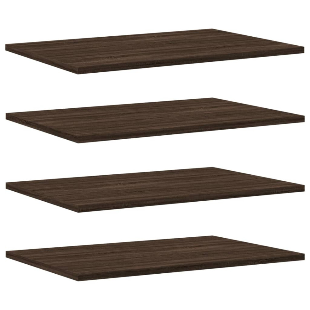 (brown oak, 60 x 40 x 1.5 cm) vidaXL Bookshelf Board Extra Shelf Replacement Panel DIY Board Engineered Wood